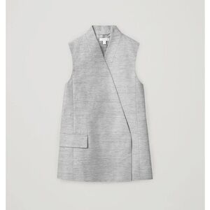 COS Sleeveless Linen-Mix Blazer Size 4. NWT $150